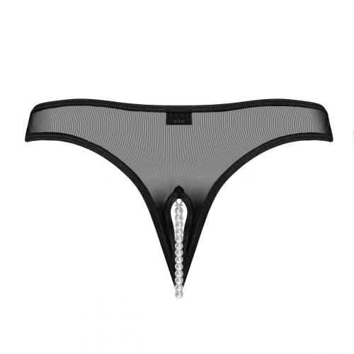Underneath - Jade Crotchless Sheer Thong Underneath