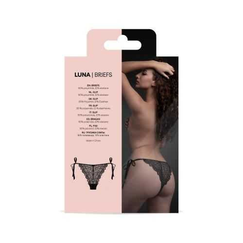 Underneath - Mila Crotchless Lace Briefs Underneath