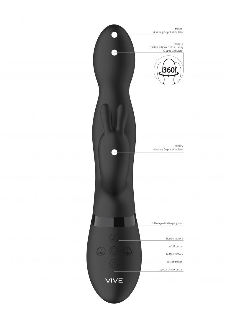 VIVE Niva 360degrees Rabbit Black VIVE