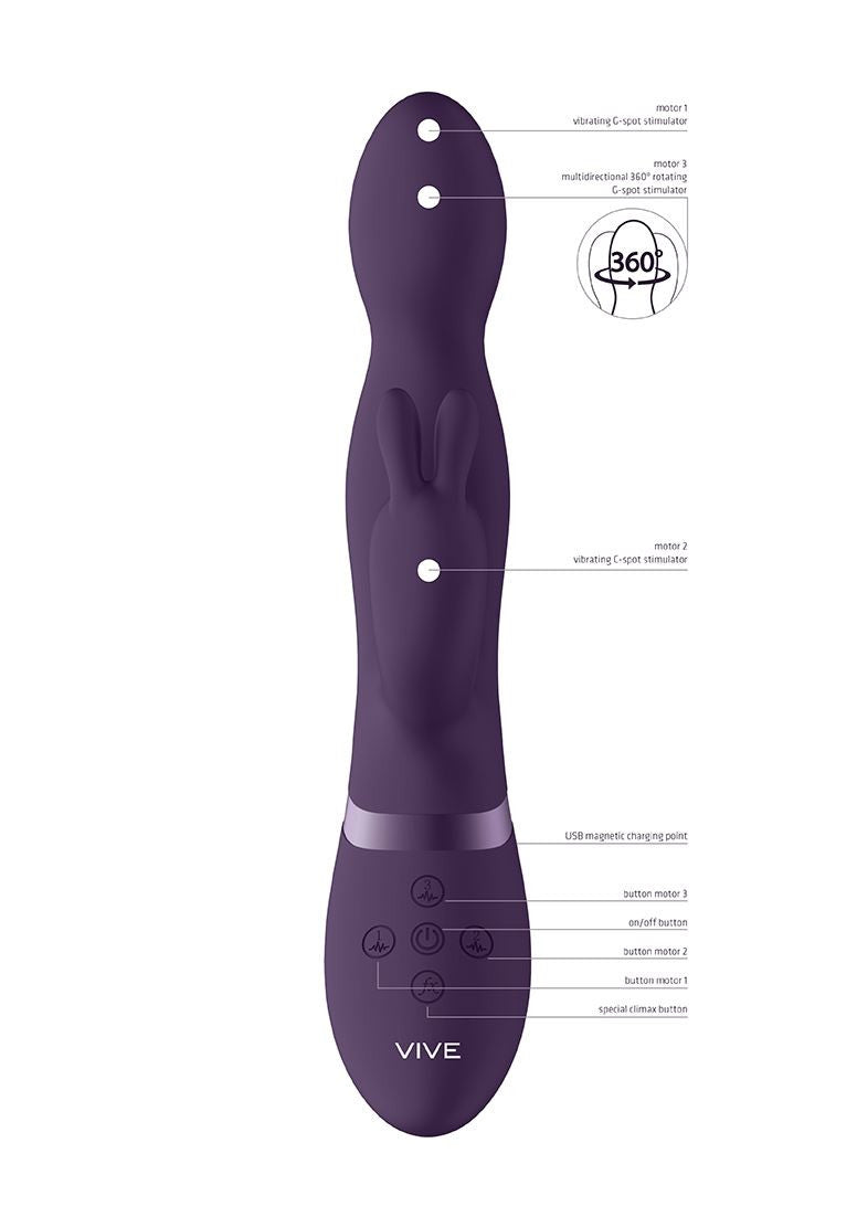 VIVE Niva 360degrees Rabbit Purple VIVE