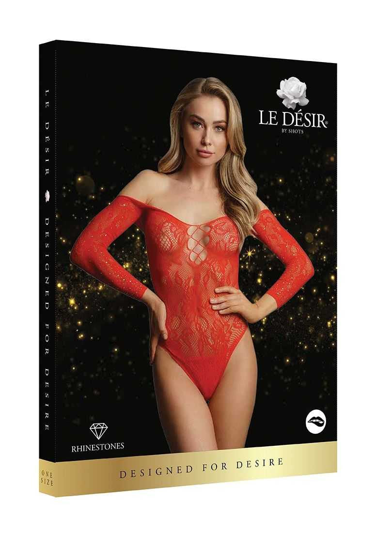 Wonder Rhinestone Bodysuit One Size le desir