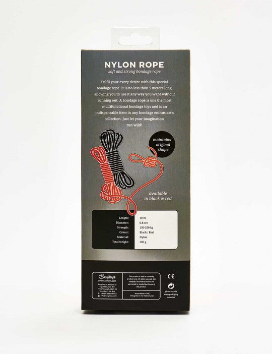 Easytoys Fetish Collection Black Bondage Rope - 10m
