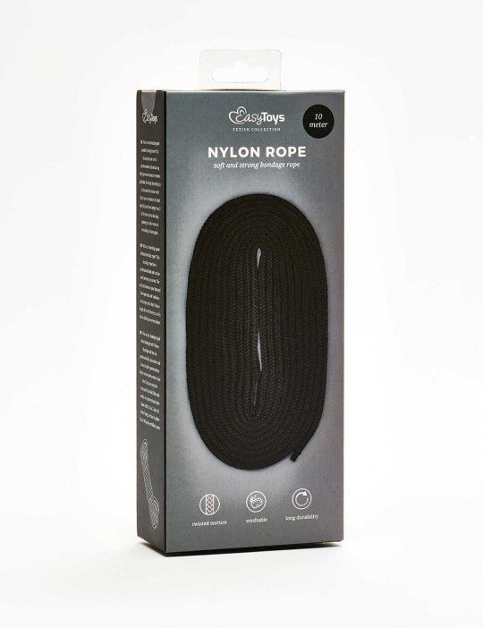 Easytoys Fetish Collection Black Bondage Rope - 10m
