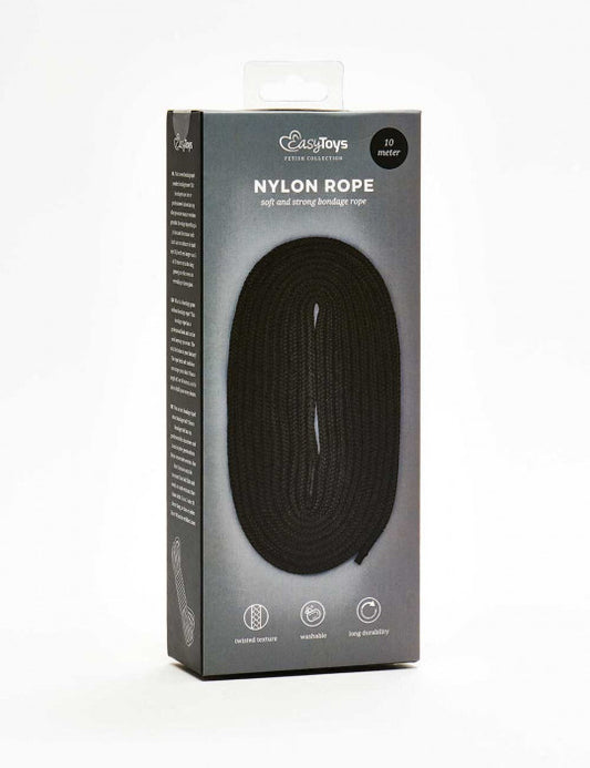 Easytoys Fetish Collection Black Bondage Rope - 10m