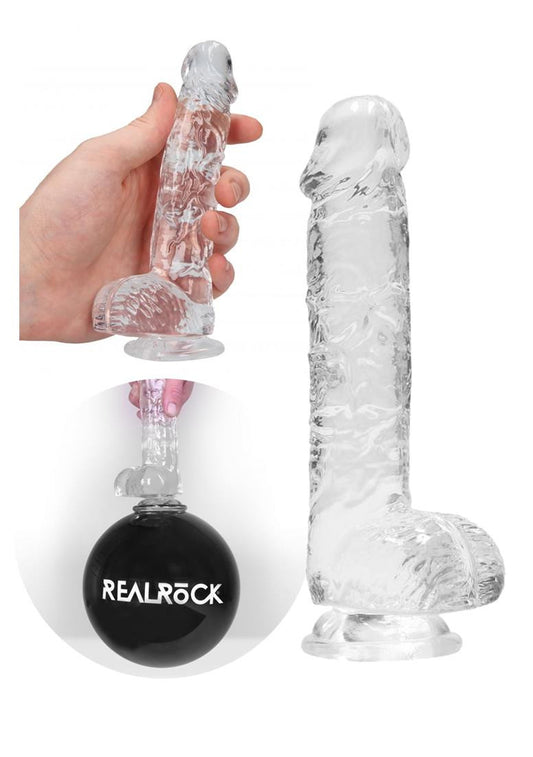 Realistic Dildo with Balls - 6"/ 15 cm