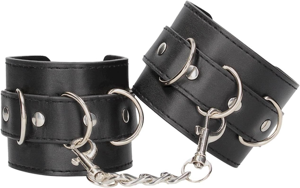 Ouch Leather Cuffs - Black