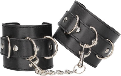 Ouch Leather Cuffs - Black