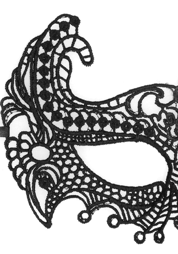Empress Black Lace Mask - Black